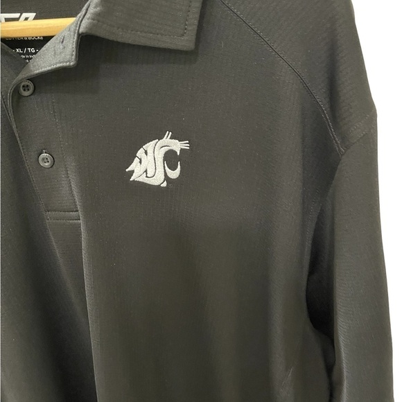 Cutter and Buck Black size XL Men’s 100% Polyester short sleeve Golf Polo - Picture 2 of 7